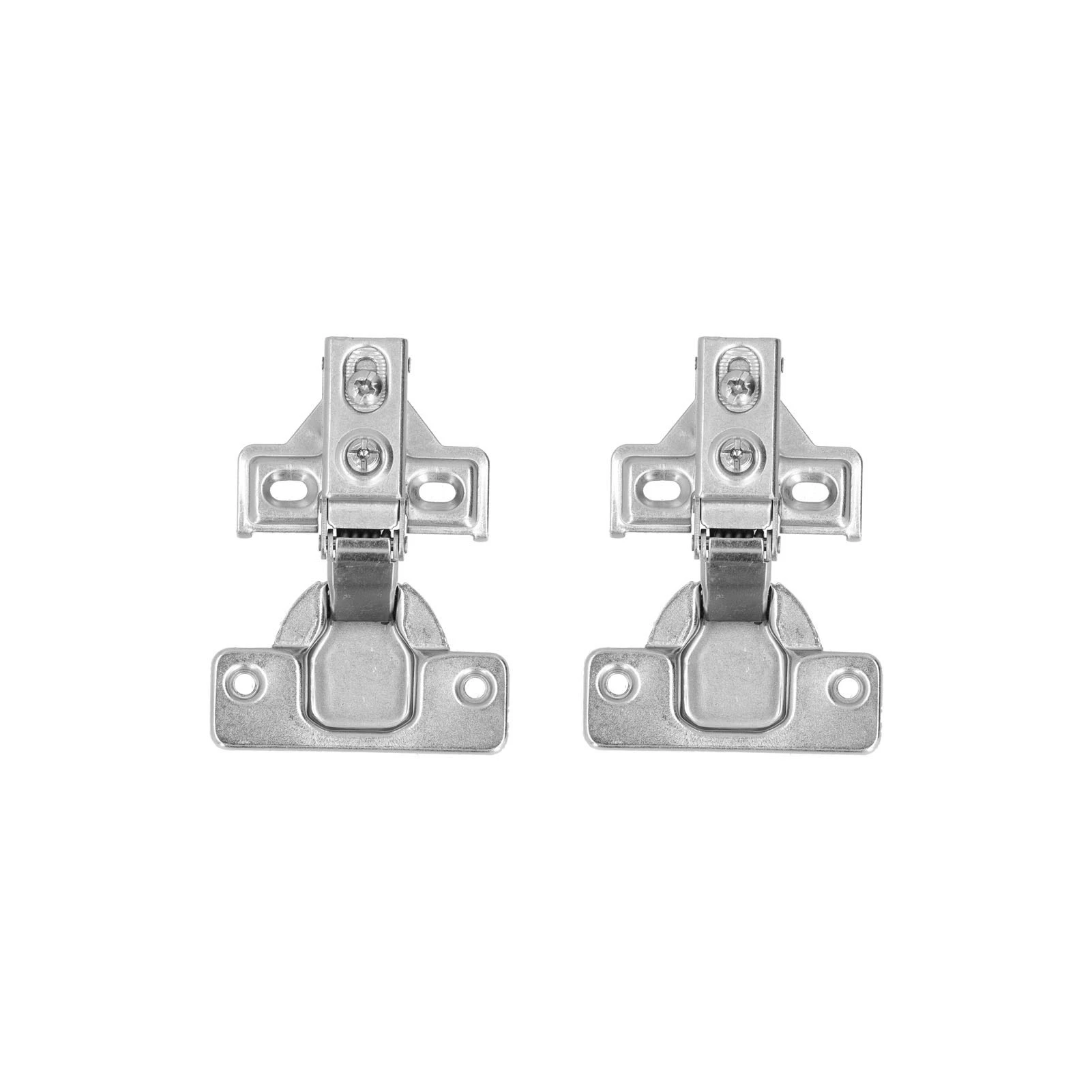2Set Short Arm Door Hinge with Screws 90‑105° American Hydraulic Damping Hinge for Cabinet Cupboard