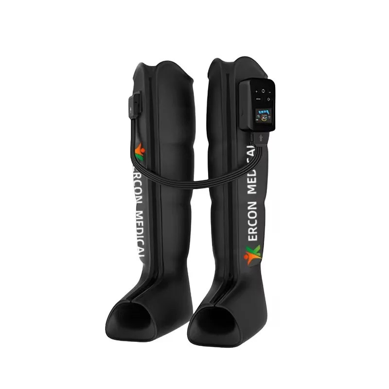 Four-Chamber Airbag Leg Massager Precise Pressure Control Intelligent Timing Built-In Battery for Home Use Leg Massage