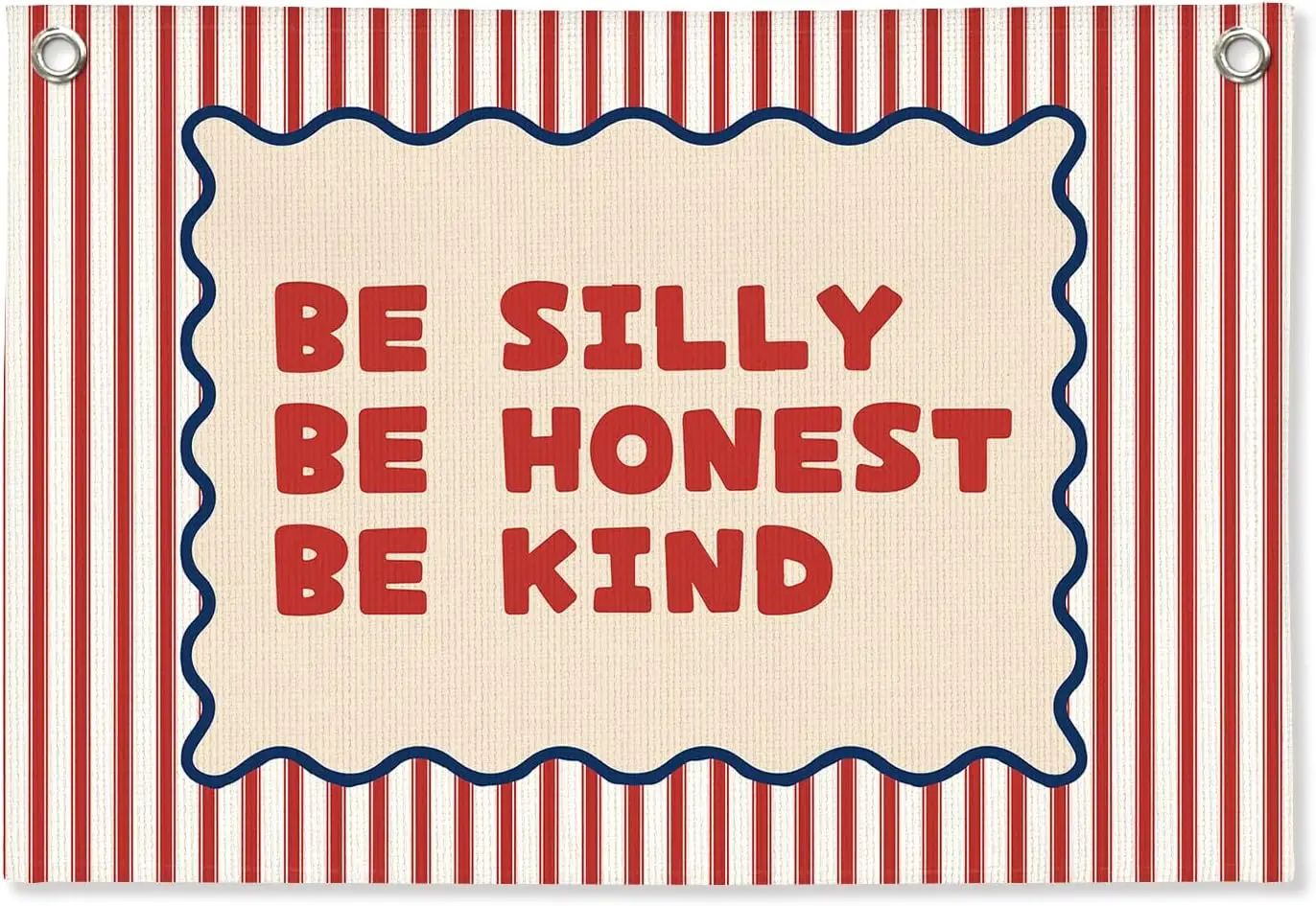 Flagicts 100% Polyester Be Silly Be Honest Be Kind Nursery Flags