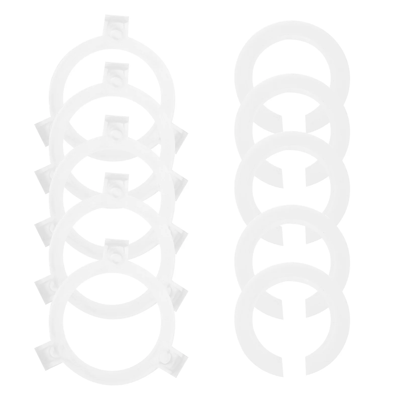 

10Pcs Lamp Head Converter Ring Compact Lightweight Plastic Reducer Ring for E27 to E14 Lamp Shade Conversion Easy Install