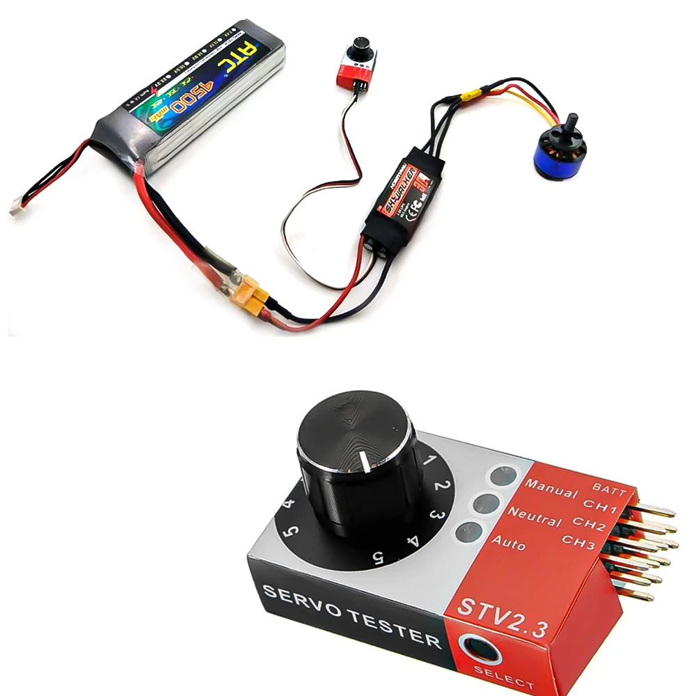 3CH Multi Servo Tester ESC Consistency Speed Controller Power Channels CCPM Meter for RC Drone Car Boat Airplane Models