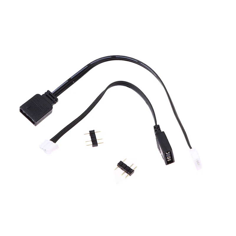 1Pc Brand New Fan Controller 5V 3 Pin To 6Pin 4Pin Transfer Adapter Cable 5V ARGB 3P To 4P 6P Controller Adapter Cable