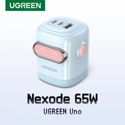 【US Plug】UGREEN 65W 30W GaN Charger Robot Design PD3.0 QC4.0 3.0 PPS Fast Charger for iPhone 16 15 14 Pro Macbook Laptops Tablet