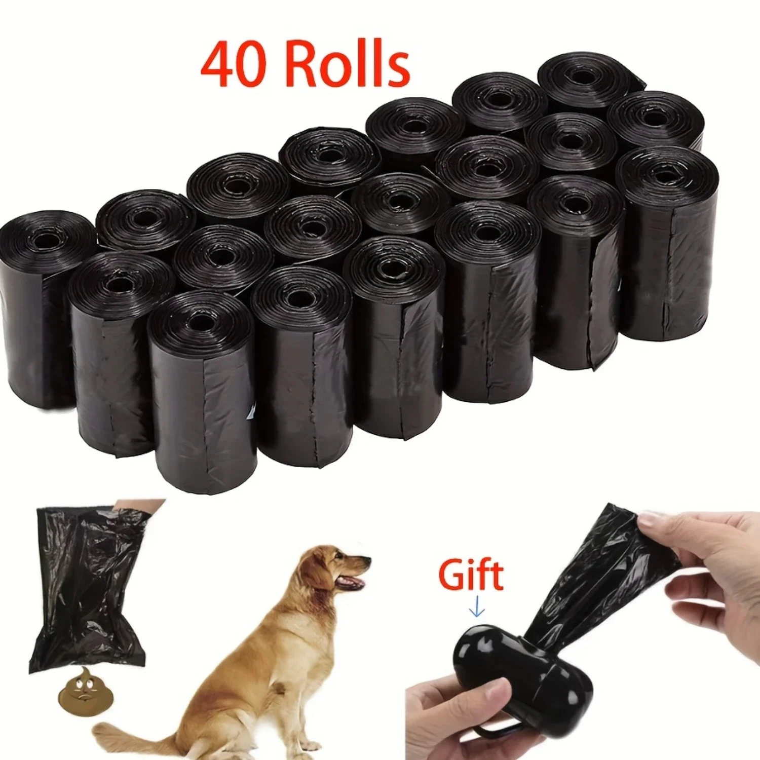 

Convenient and Efficient Black Dog Waste Bags - Strong 600-count Rolls for Tidy Walks - Eco-Friendly, Practical, and Odor-Free -