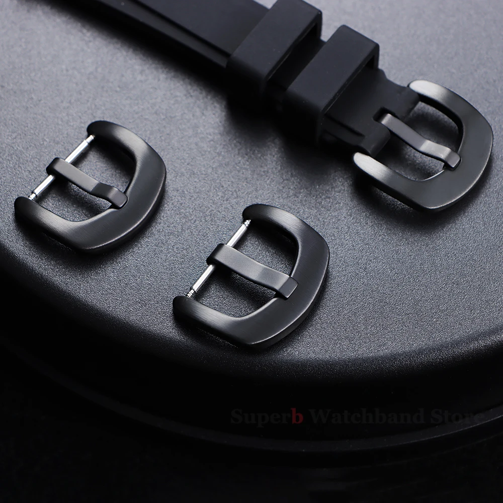 316L Stainless Steel Watch Buckle 16mm 18mm 20mm Pin Button Fine Polished Clasp Watchbands Clasp Watch Accessories