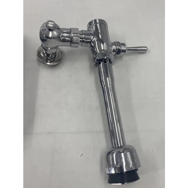 Modern pedal water-saving chrome brass body exposed toilet flush valve
