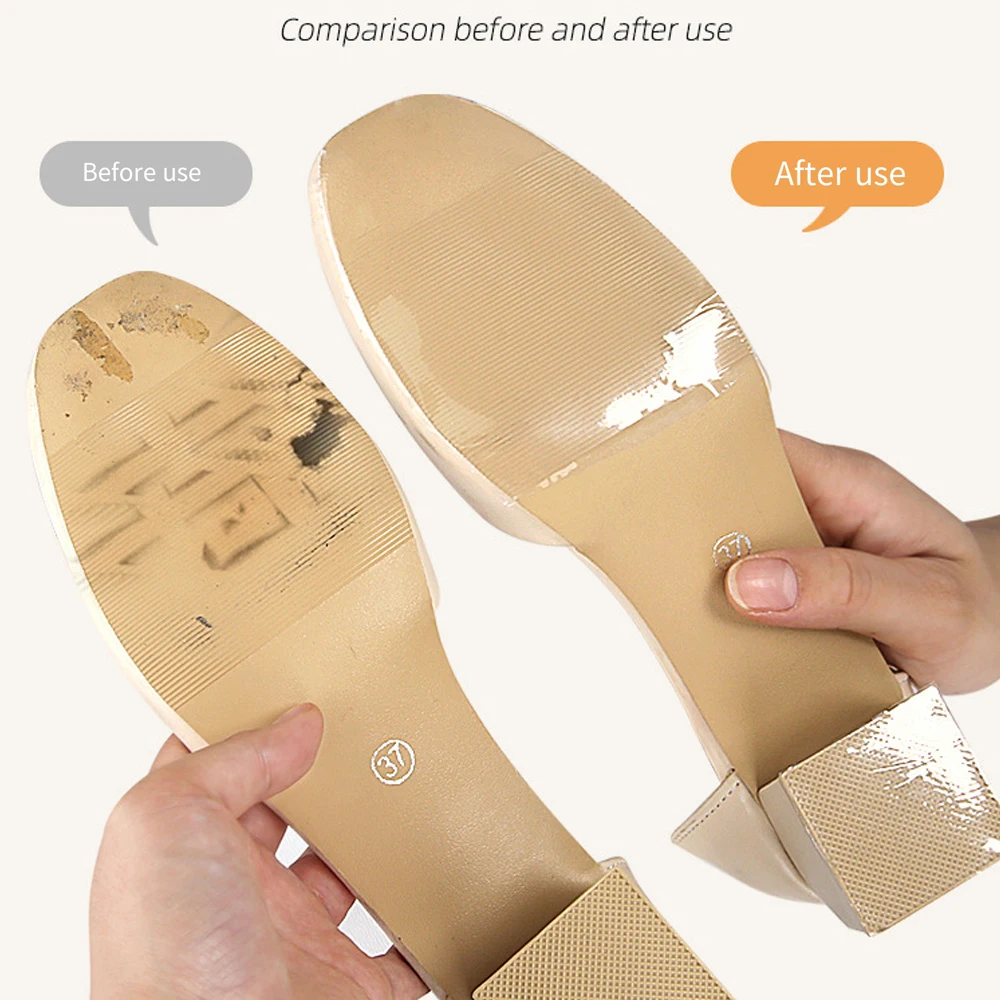 No-adhesive Sole Protective Film Anti-slip Outsole Film Sole Wearable Pads Sticker Clear High Heels Sole Tape Shoe Accessories