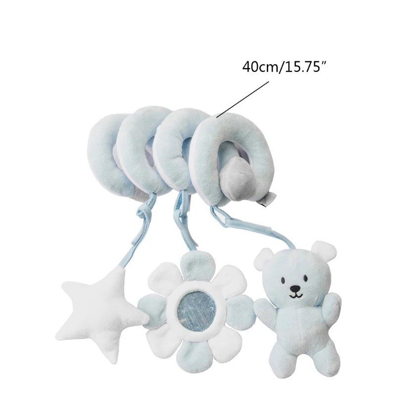 Crib Hanging Toy Plush for Doll Animal Rattle Teether Baby Favor Funny Gi