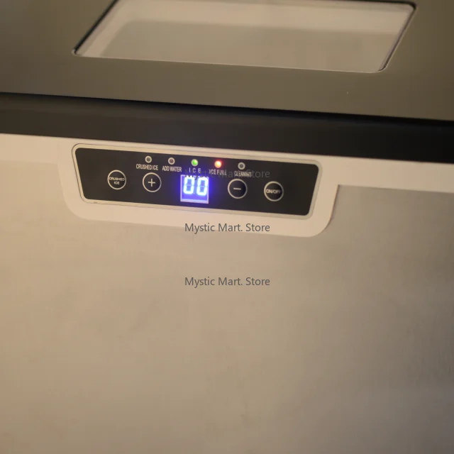 ماكينة صنع الثلج الكهربائية 20 كجم/24 ساعة ذاتية التنظيف بتصميم حصاة مربعة للاستخدام المنزلي أو الفنادق والمراسي الترفيهية #6