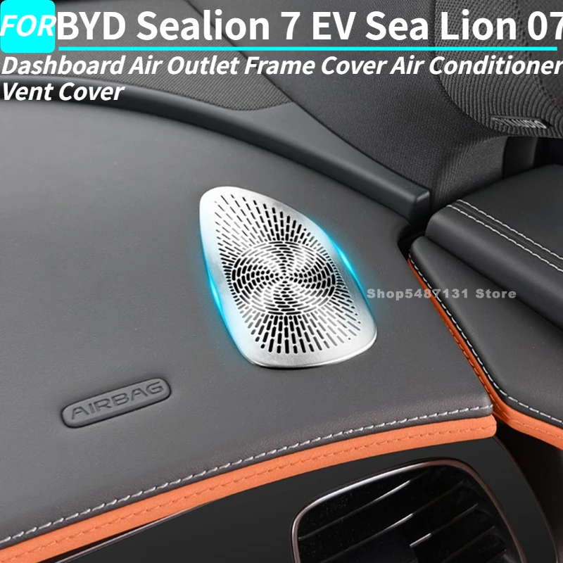

Dashboard Air Outlet Frame Cover Air Conditioner Vent Cover Trim for BYD Sealion 7 EV Sea Lion 07 Interior Accessories 2024-2026