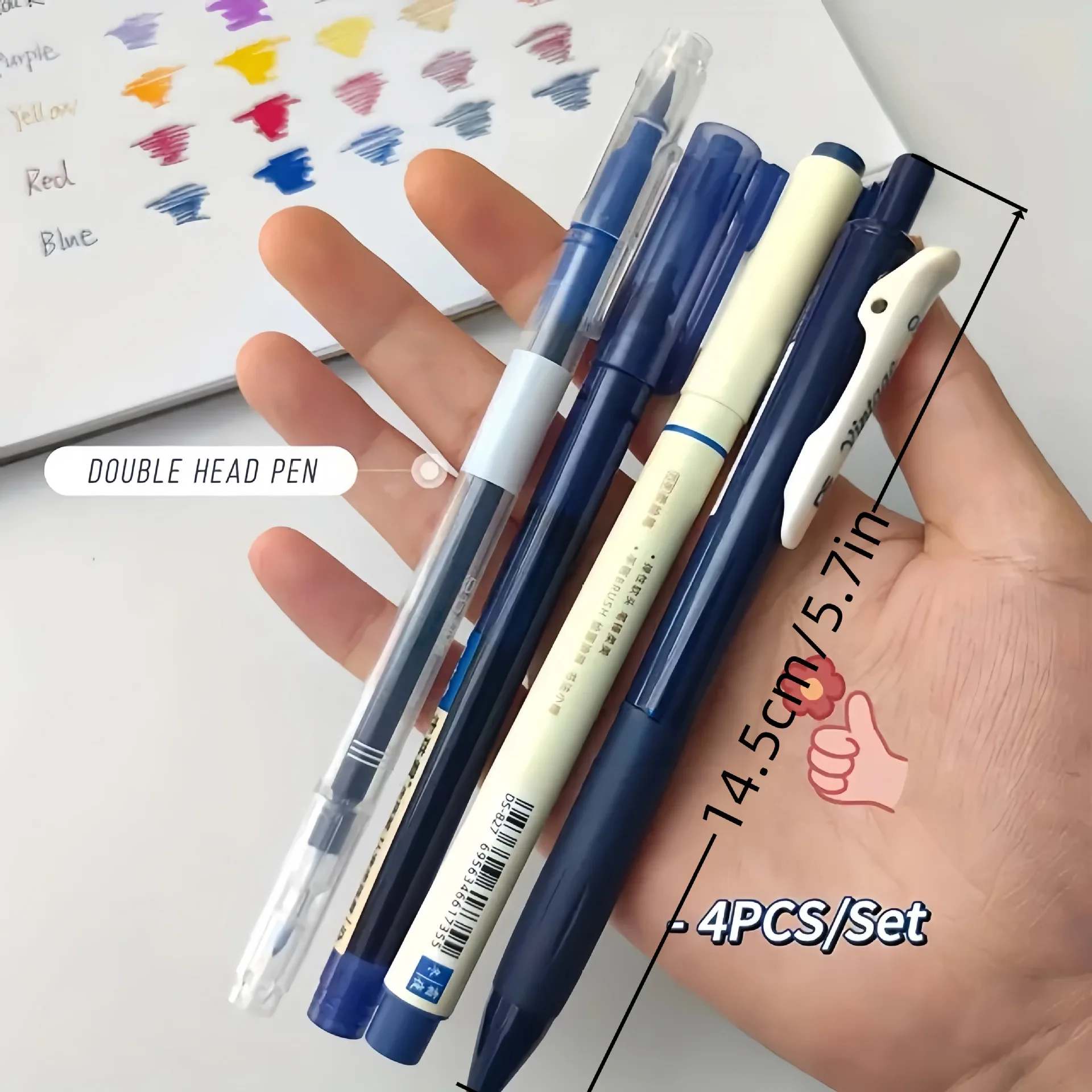 4Pcs Vintage Pens Set, Quick-Dry Ink for Smooth Writing,Compatible with Multiple Tips,Ideal for Office Work & Notebooks