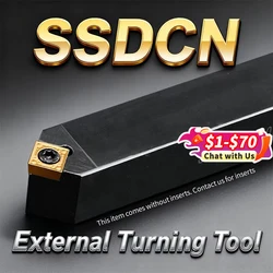 SSDCN1212H09 SSDCN1616H09 SSDCN2020K09 SSDCN2525M09 SSDCN2525M12 External Turning Tool Holder Lathe CNC Cutting Tool Cutter Bar