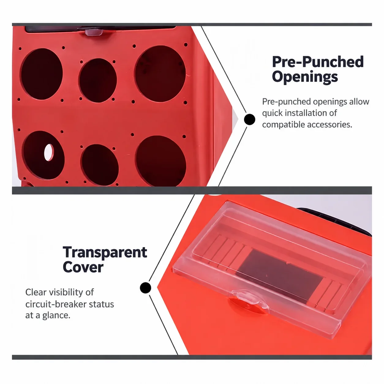 Portable Waterproof Small Electrical Box - Surface-Mounted Empty Box with Leakage Protection for Mobile Decoration Power Socket