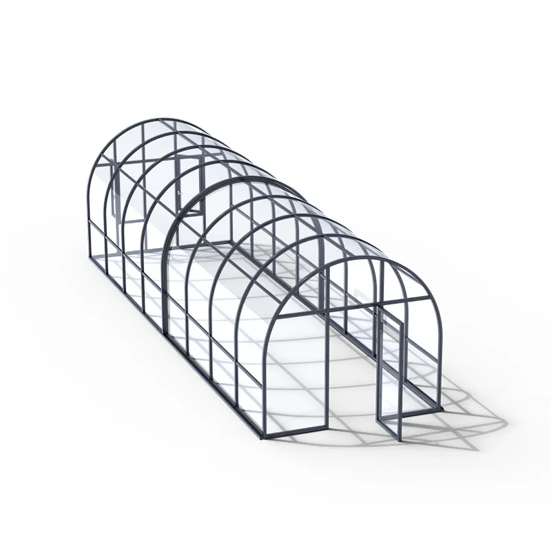 Coastal Resort Semicircular Mobile Sunroom with Electric Extension Canopy Lighting Shading Perfect for Beachfront Hotels