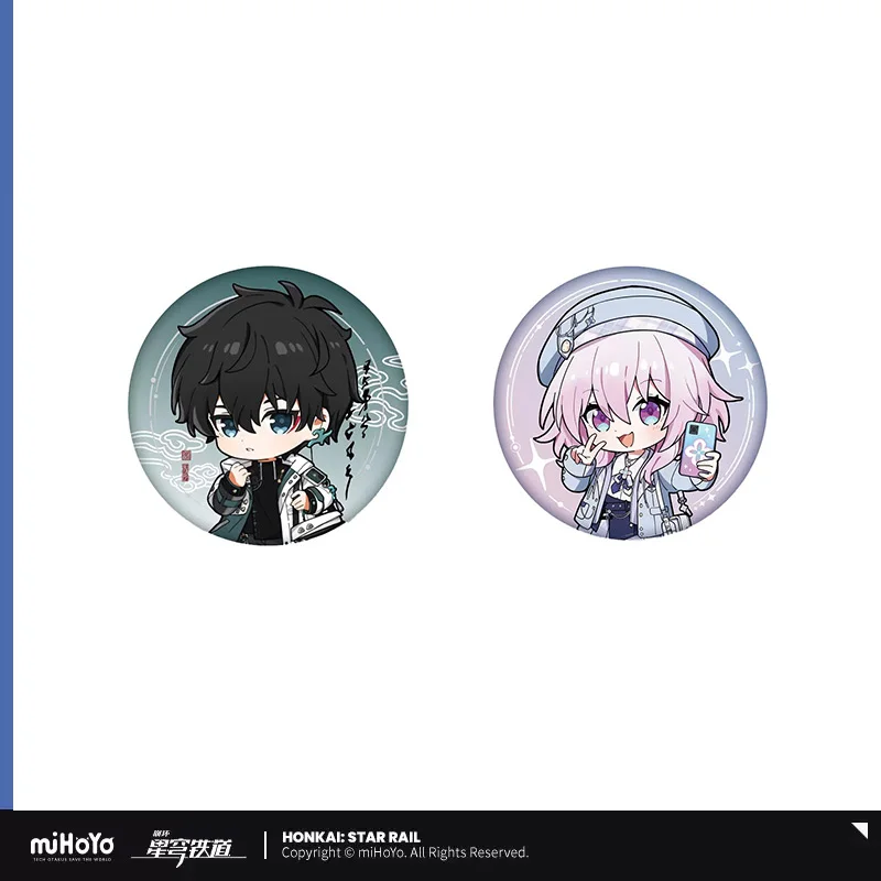 

Sunsyea Honkai Star Rail Official Merch miHoYo Original Authentic Theme Series Badge Dan Heng March 7th