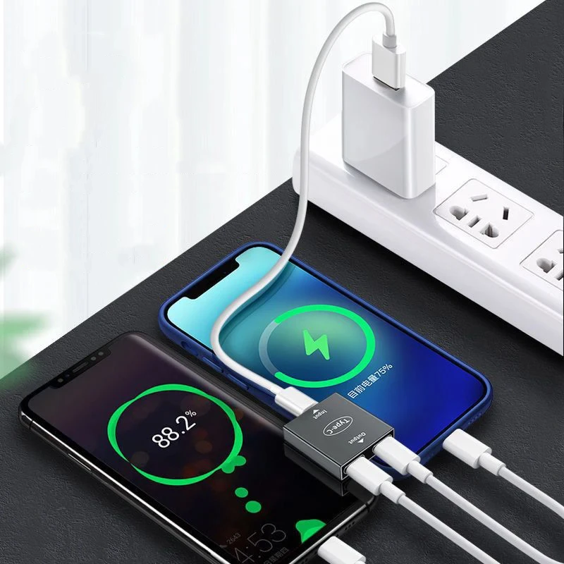 USB C الفاصل محور محول محول نوع C مقرنة موسع تمديد موصل لجهاز USB C