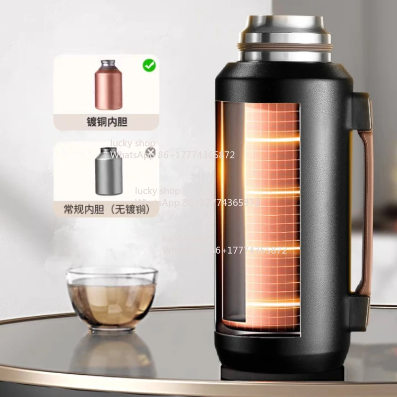 Thermos Cup Large Capacity Men's Water Cup 2026 New Tea Separation Cold Insulation Large Thermal Insulation Kettle Portable