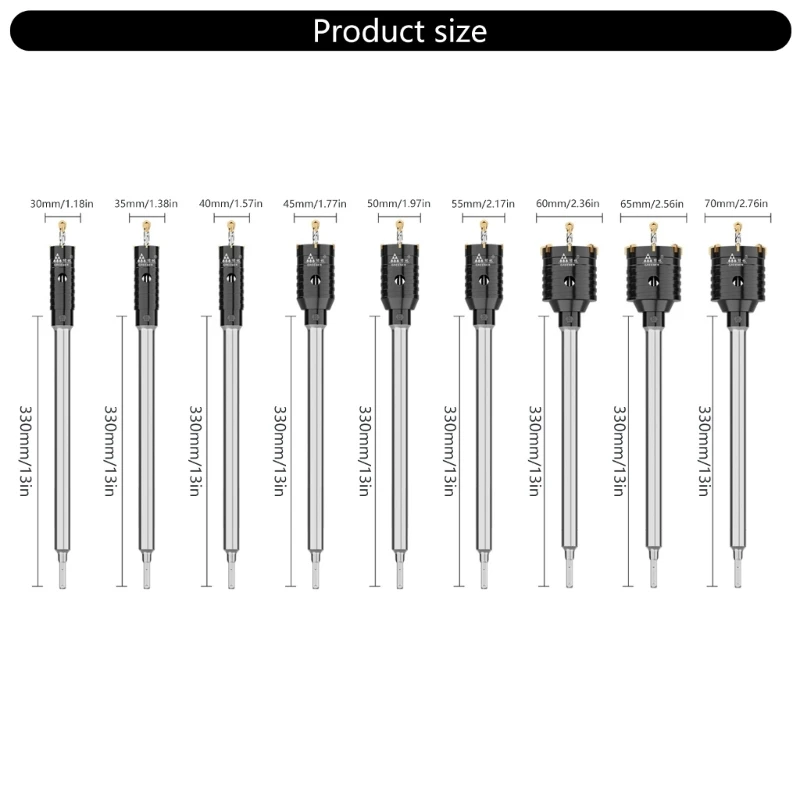 Concrete Cement Stone 30mm-70mm Wall Hole Drills Bit with Round Shaft Drop Shipping