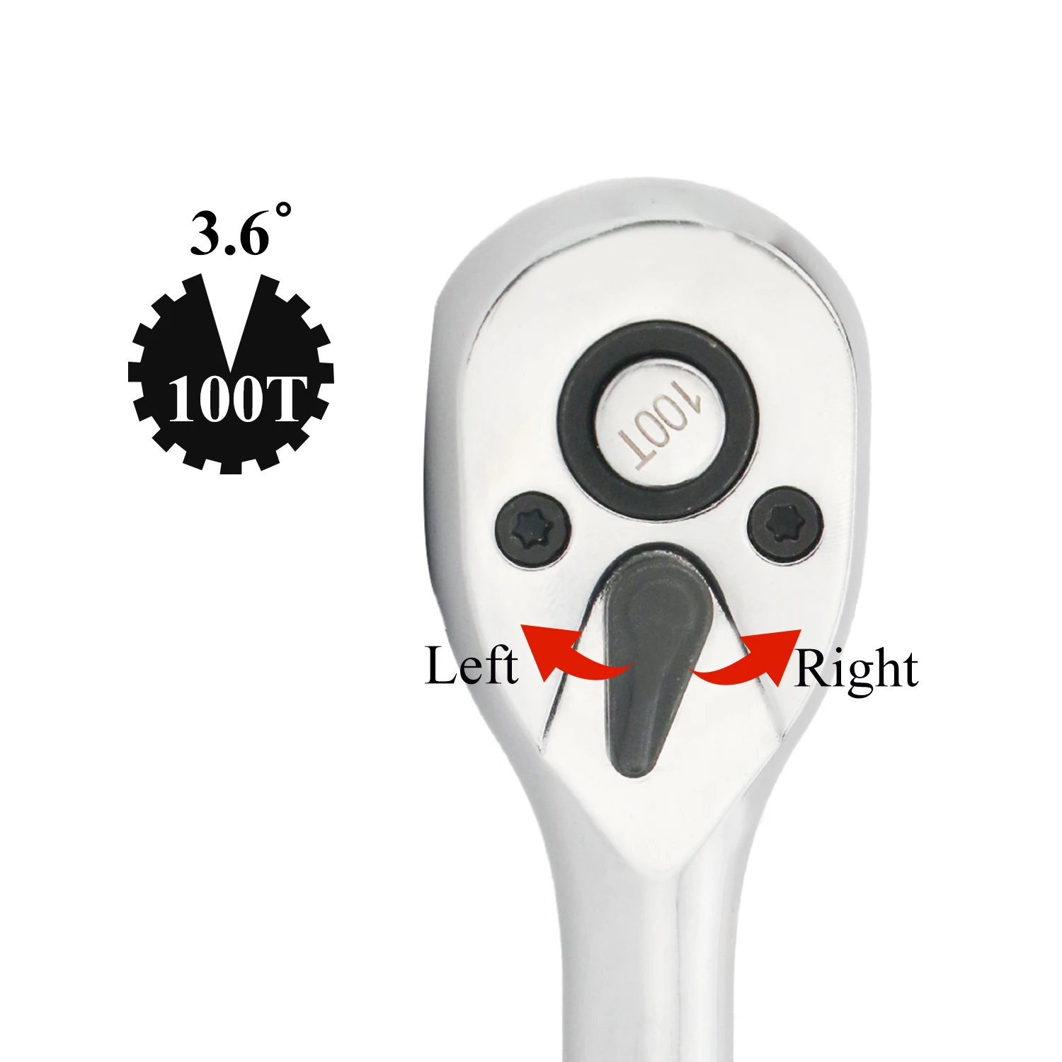 100 Teeth Quick Release Ratchet Handle Narrow Place Using Teeth More Than Normal Ratchet 1/4\