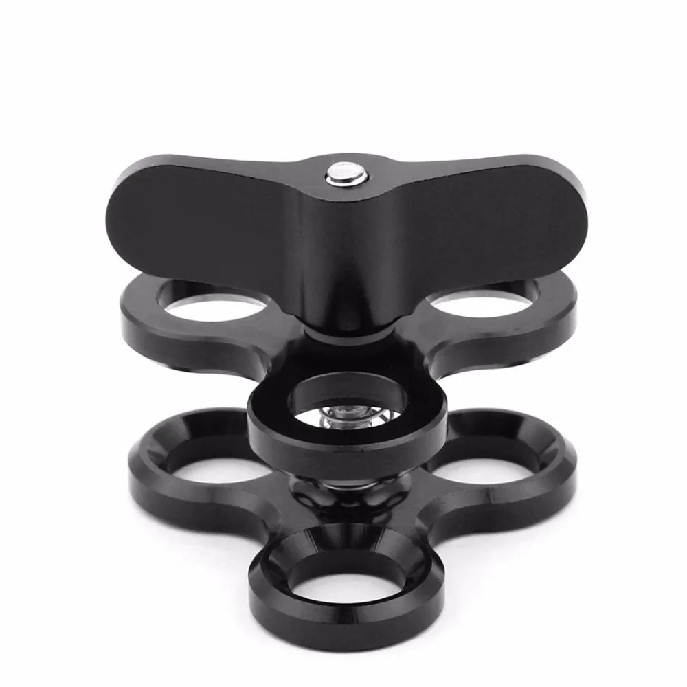 Tauchen DSLR Kamera käfig Dual Handheld Tray Halterung Buttery Clip Kohle faser Verlängerung sarm schwimmende Stativ halterung für Gopro 13 – Detail 11