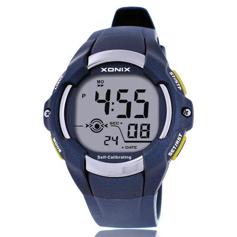 XONIX Semi Intelligent Multifunctional Sports Student Alarm Clock Night Light Timer  Waterproof 100M  Electronic Watch CGT