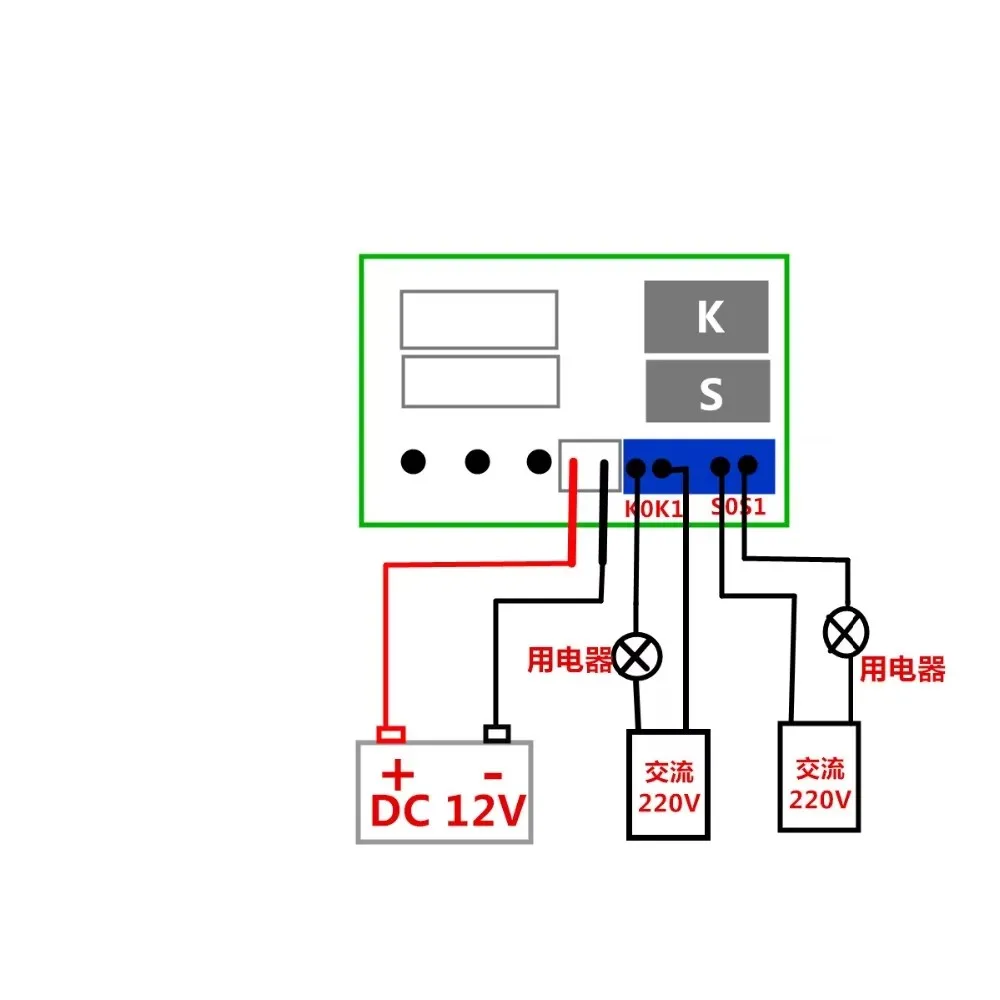 Solar-Temperaturdifferenzregler, Temperaturdifferenzregler, mit 2 Sensorleitungen verschickt
