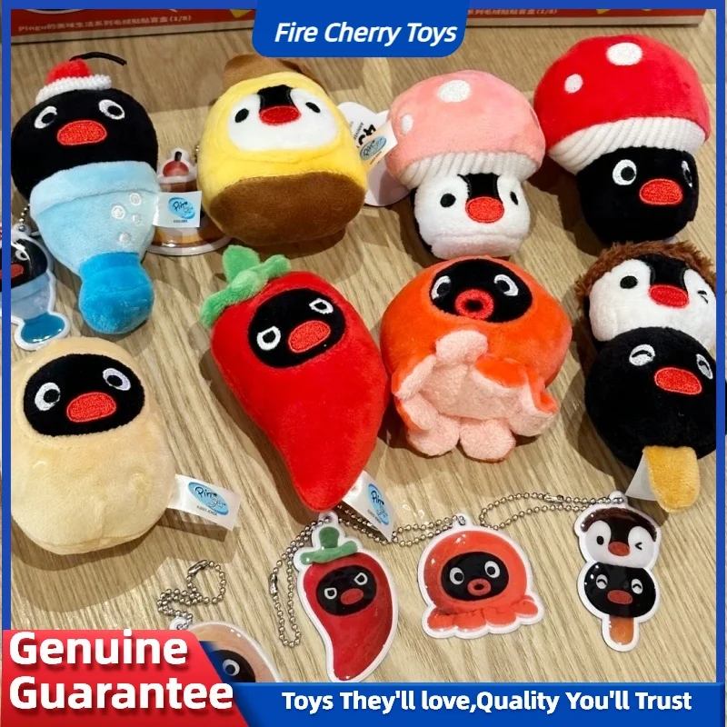 

Горячая новинка, серия Pingu'S Delicious Life, плюшевая наклейка, слепая коробка, кавайная кукла-пингвин, подарок, магнит на холодильник, модные игры, милые игрушки