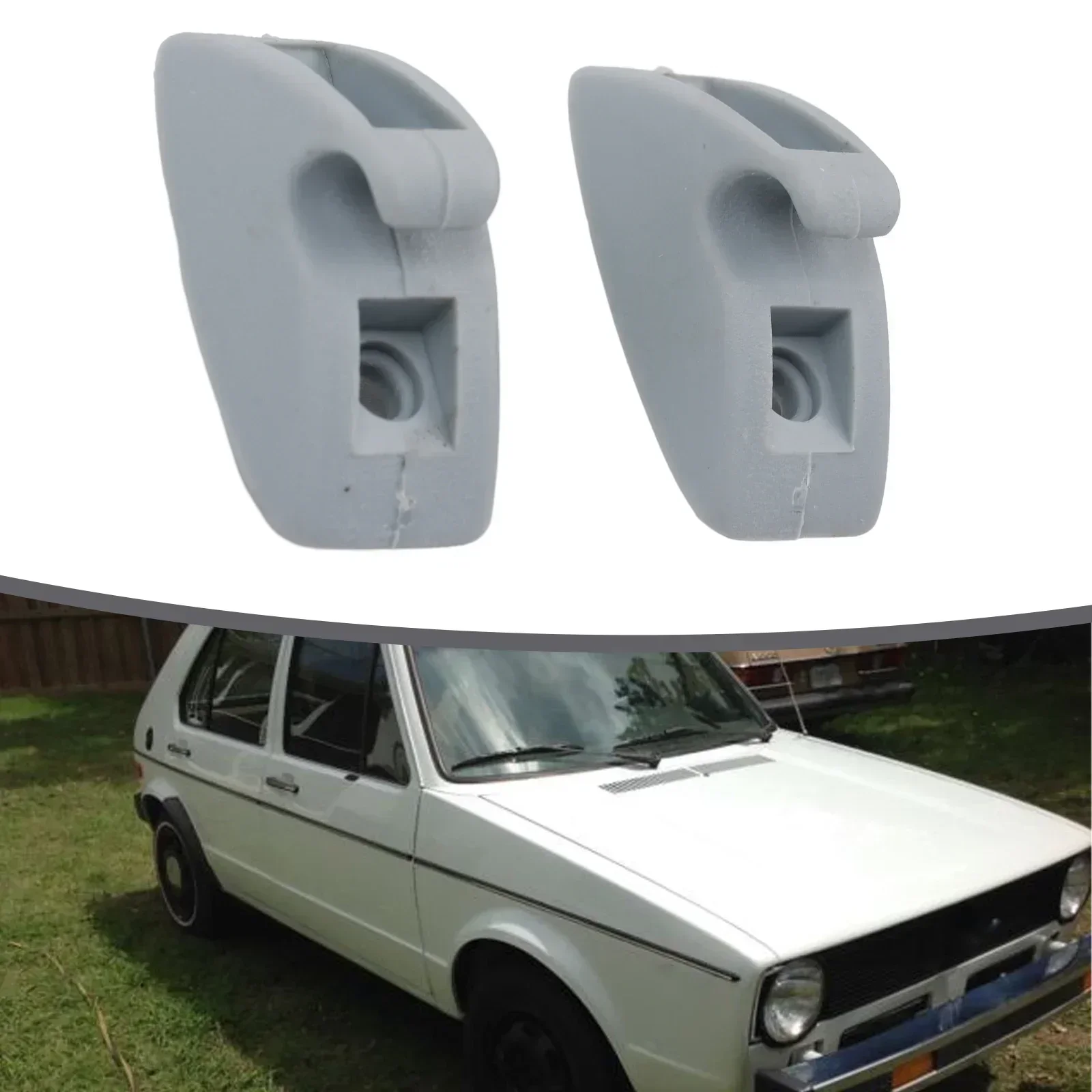 2Pcs Cars Sun Visor Supporting Clips 191857559 Sunvisor Clips Hook Support Brackets Car Accessories For Rabbit For MK1 For MK2