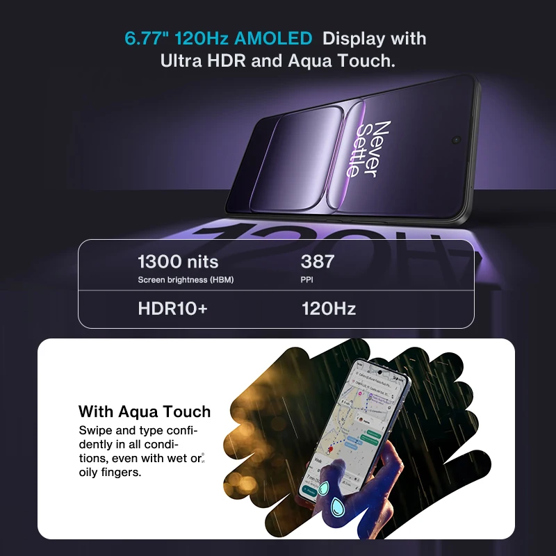 Versión global OnePlus Nord CE 5 MTK Dimensity 8350 Apex Pantalla de 6,77 pulgadas y 120 Hz Batería de 7100 mAh Carga SUPERVOOC de 80 W Cámara de 50 MP NFC 5