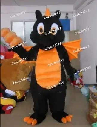 Neues Erwachsenen-Maskottchen-Kostüm Schwarzer Drache Cosplay Maskottchen Faschingskostüm Karneval Weihnachtsfeier Maskottchen-Kostüm