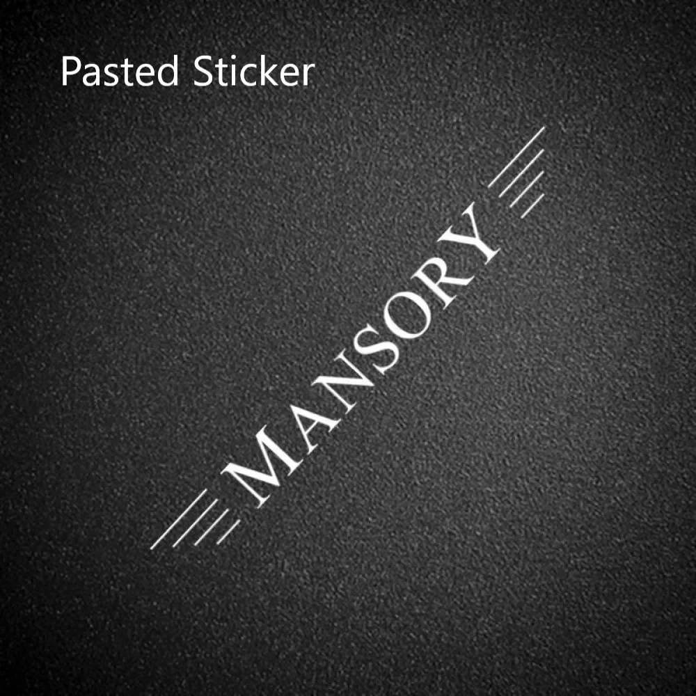 Decorative Pasted Car Logo Emblem Badge Sticker for Mansory W464 W465 G500 G63 Badge Sticker Modify Accessories
