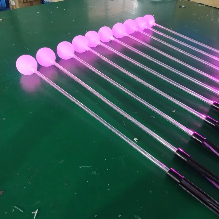 IP65 عيد الميلاد الألياف البصرية LED الكرة مصباح لحديقة بلازا الديكور التيار المتناوب بالطاقة عطلة الإضاءة المعرض