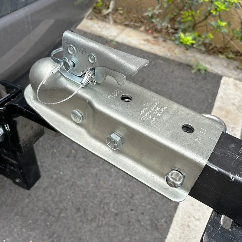 US standard trailer connector 2 inch ball head trailer cover RAM ball cover modified hook retractor rear guard bar