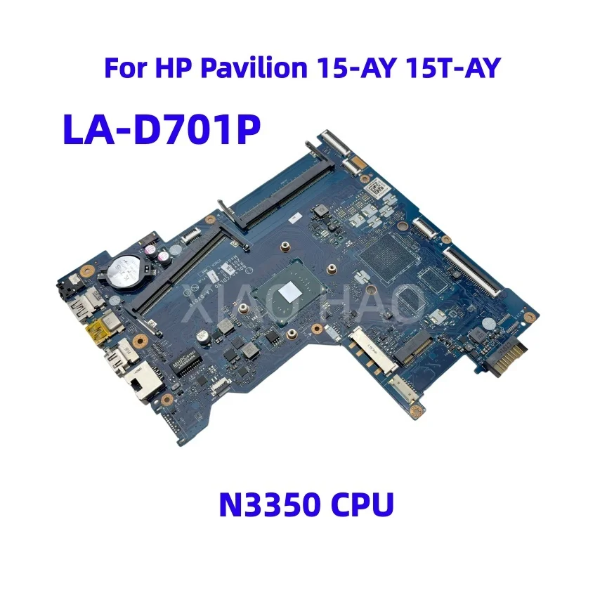 Placa base para ordenador portátil BDL50/CDL50 LA-D701P para HP Pavilion 15-AY 15T-AY 903802-601 903802-001 con CPU UMA Celeron N3350 DDR3