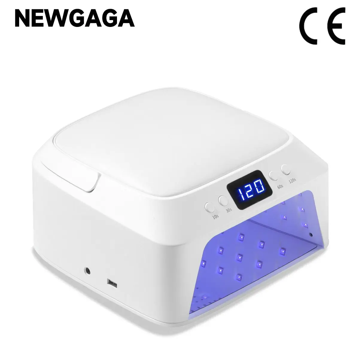 Lámpara UV profesional para uñas de 71 LED, secador de uñas de gran espacio con almohada de mano, Sensor inteligente, lámpara UV de 72 W para manicura y pedicura sensor automático, espacio suficiente para salón en casa