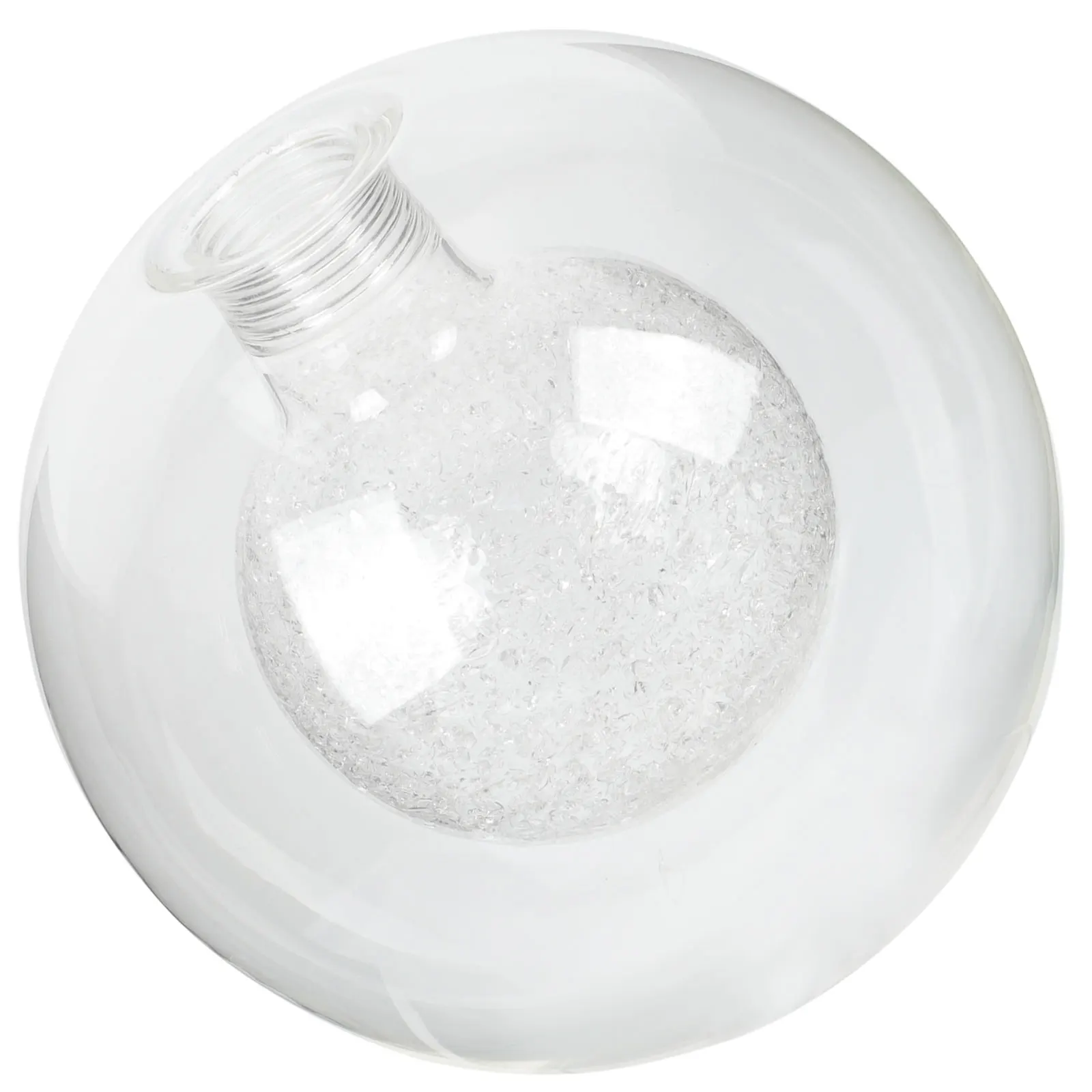 

Double Glass Lampshade Clear Round for Pendant Light Shades Globe Lampshades Replacement Transparent