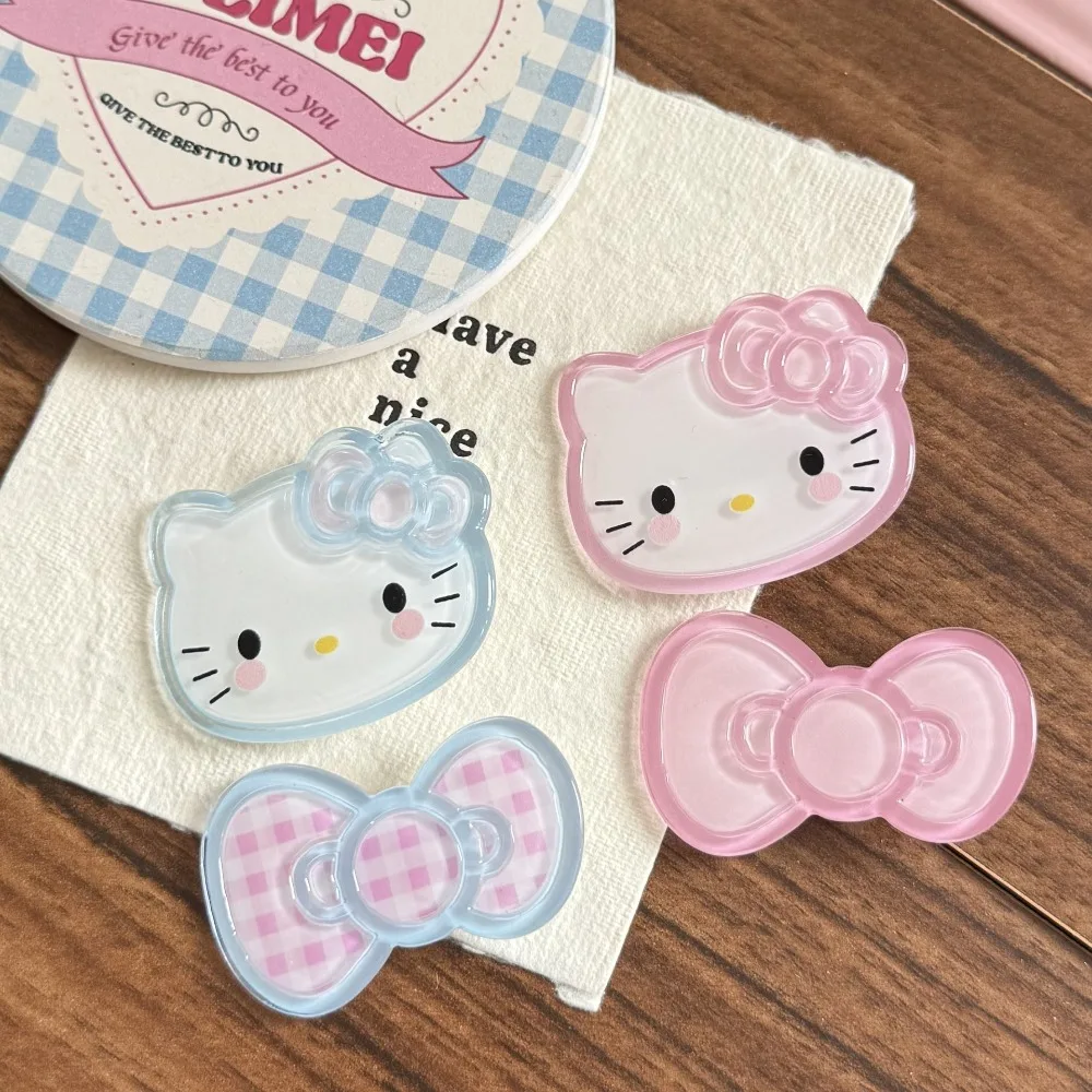 2025 جديد شفاف هريرة القوس الاكريليك منقار البط كليب بسيطة ومتعددة الاستخدامات الانفجارات حافة كليب فتاة القلب الديكور أغطية الرأس