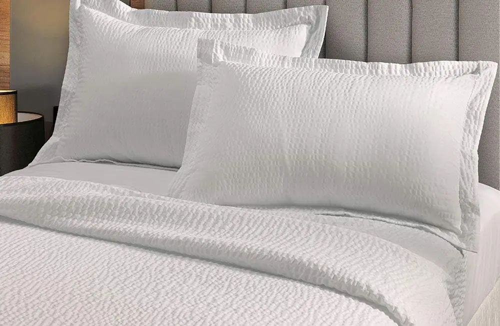 Lightweight Coverlet King Set - White Rippled Texture - Exclusive To Courtyard Hotels, Fairfield By Marriott And Residence Inn