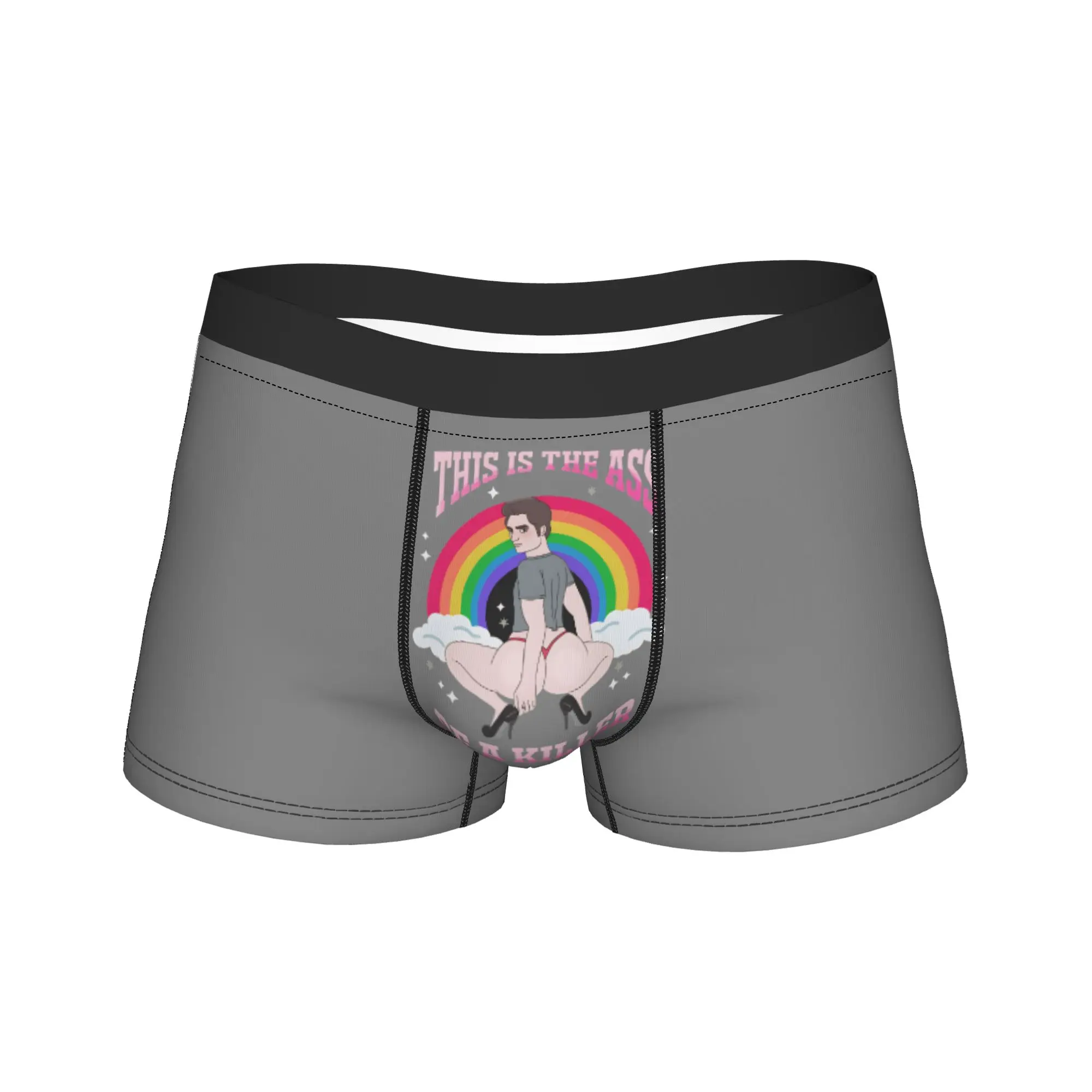 

Забавные трусы-боксеры Эдварда Каллена Джейкоба Сумерки, короткое нижнее белье высокого качества, мужские классические трусы на заказ, сделай сам, большие размеры