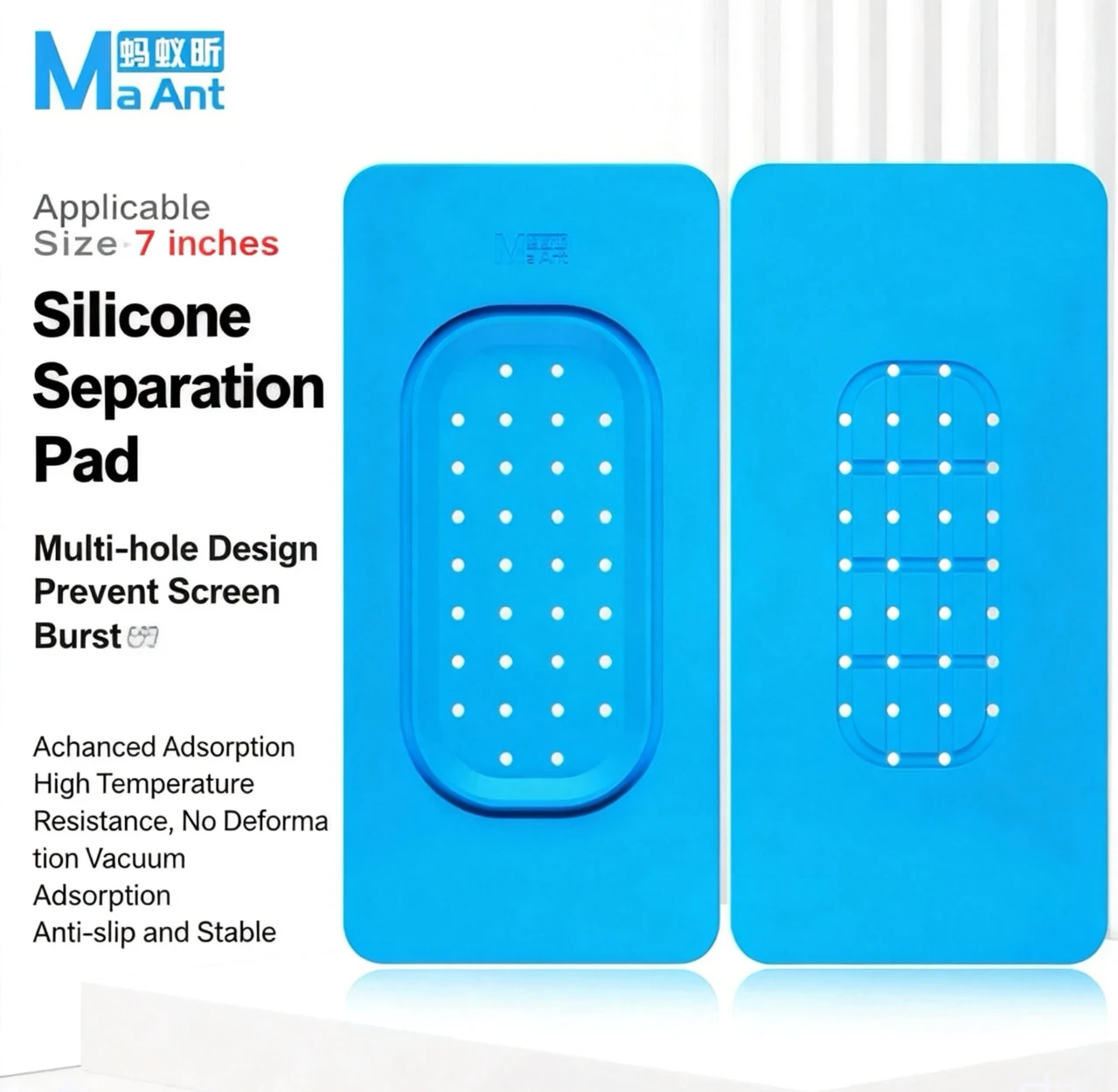 

Super Suction Silicone Separator Pad High Temperature Resistant Non-slip Adsorption Mat Universal for 7 Inches Separator Machine
