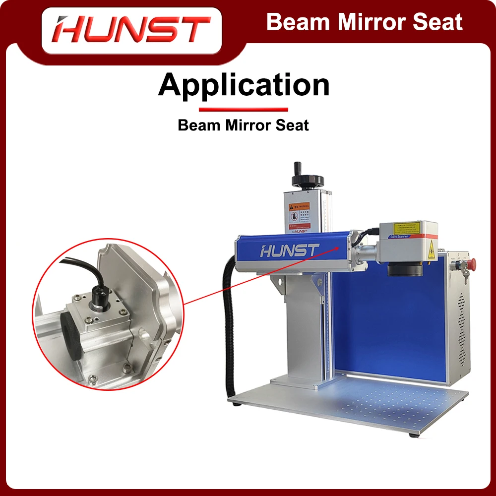 Imagem -06 - Hunst Fiber Laser Marking Machine Beam Combiner Base Pode Ser Equipada com Indicador de Luz Vermelha