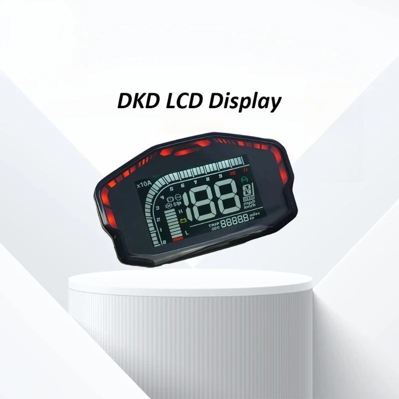 Electric Scooter DKD LCD Instrument Meter Adjustable LIN CAN Bus Digital Speed Display Match VOTOL Controller Dashboard Screen