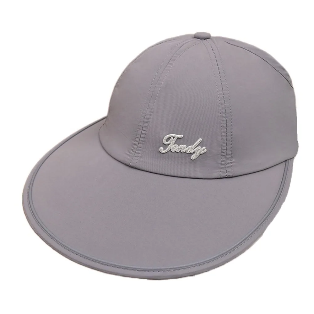

Breathable Wide Brim Sunscreen Baseball Hat Quick Dry UV Protection Women Sun Hat Shade Cap Sun Protection Empty Top Hat Men