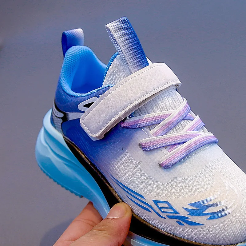 2025년 가을 아동용 회전 버튼 스니커즈, 화려하고 멋진 남아 여아 러닝화, 두꺼운 부드러운 밑창 아동 스포츠화