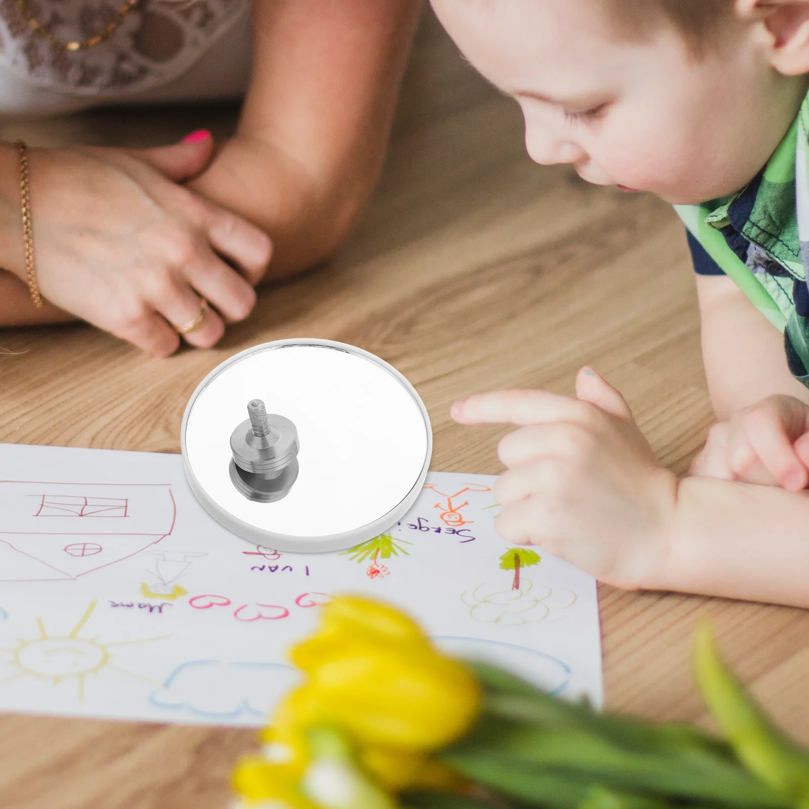 Tol Metalen Gyro Bureau Fidget Tool voor Kinderen Volwassenen Concentratie Kantoor Thuisgebruik Roterende Balans Spel Party Favor