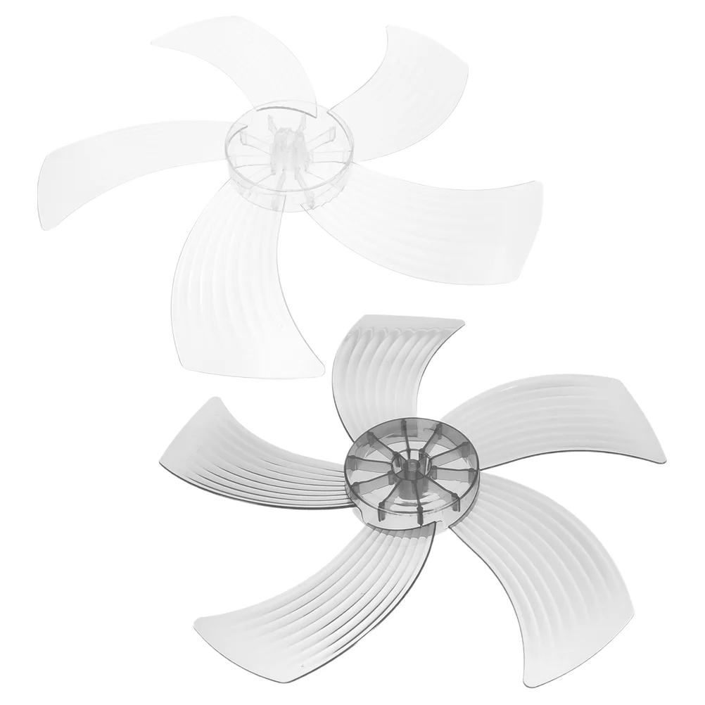 

2 Pcs Standing Fan Blade Pedestal Blades Replacement Electric Table Accessory 5-leaves