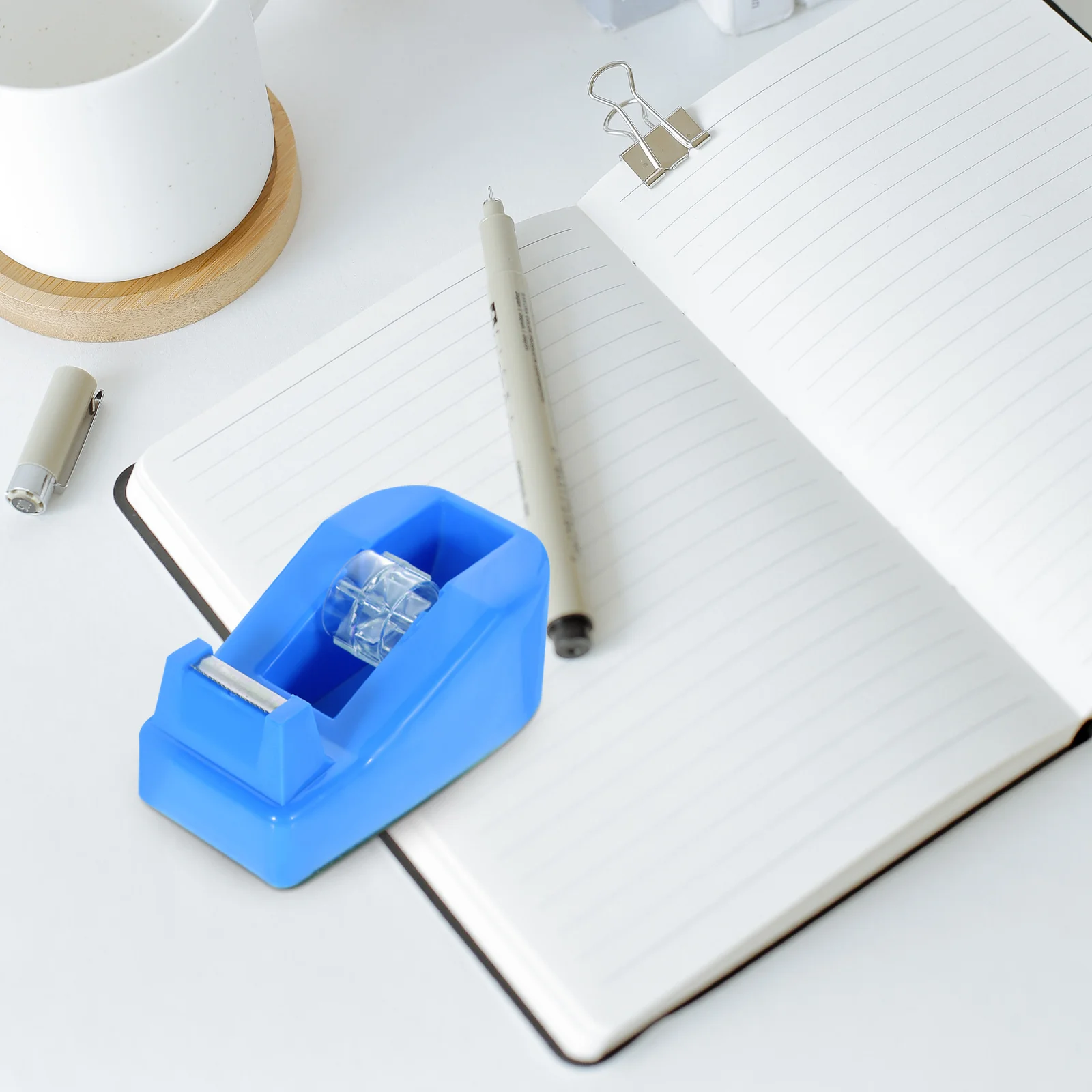 Desktop Tape Clear Duct Small Dispenser Portable Dispensers Office Shipping