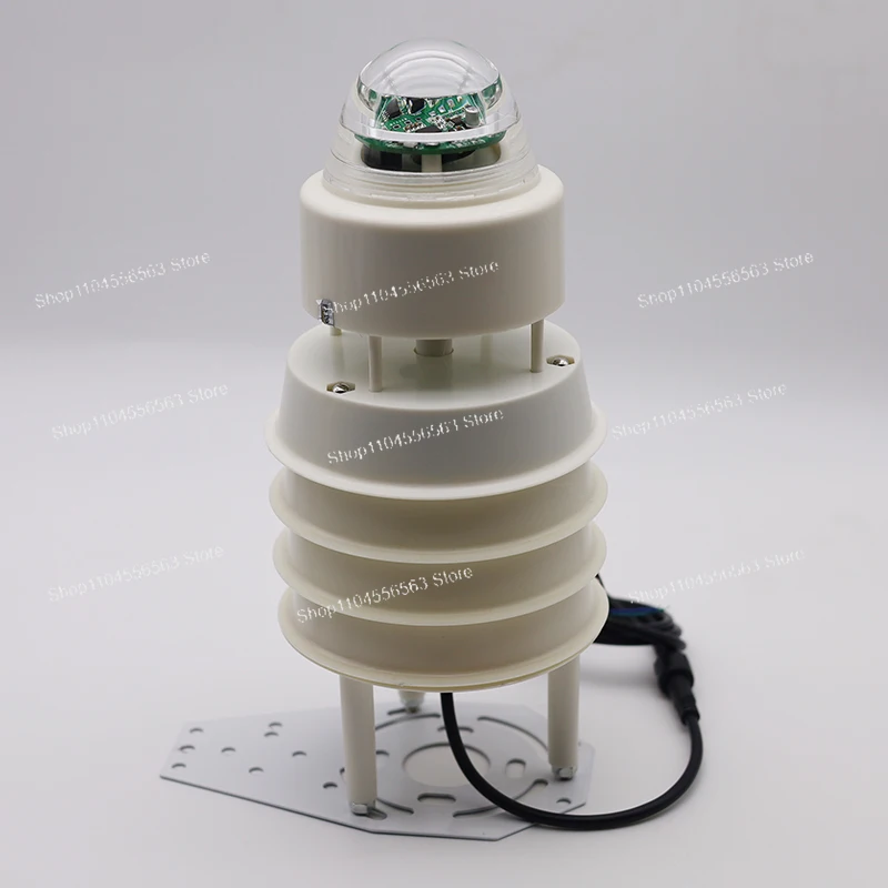 Small weather station with RS485 communication Modbus RTU protocol wind speed direction temperature humidity rainfall sensor