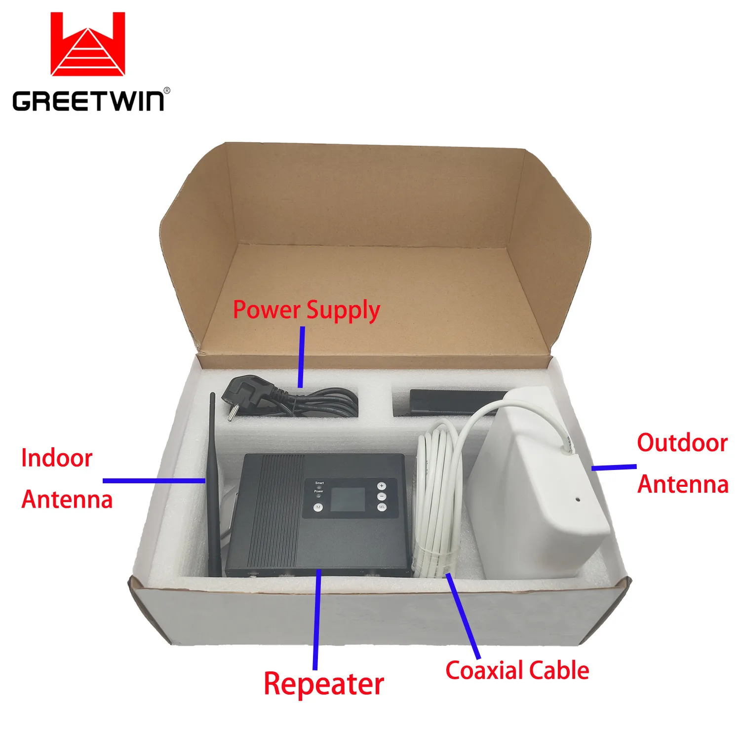 Dual Band Repeater 23dBm GSM900 LTE 4G 1800MHz Slimme mobiele signaalversterker 3G 4G Repeater