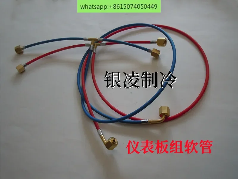 

10 pcs Chiller Cold StoragePressure GaugePressure Controller Compressor Oil Dashboard Group Connection Hose
